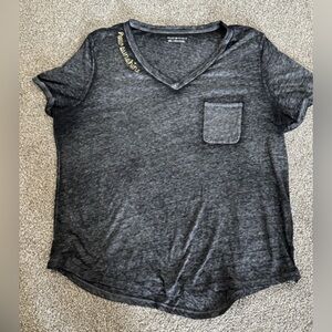 Peace‎ & Pearls Black Burnout T-Shirt – “Hello Sunshine” Woman’s 2XL